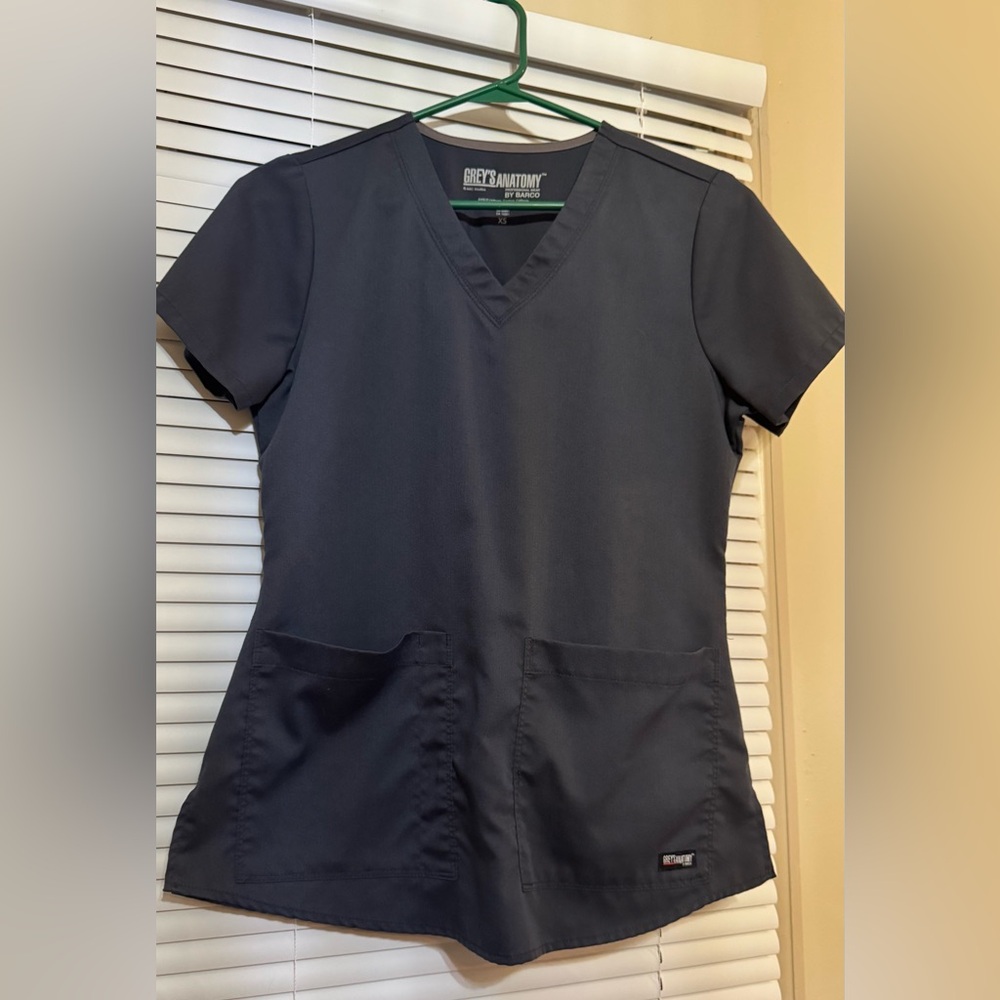 Women’s Dark Gray Scrub Top